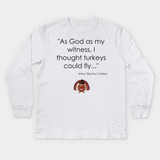 WKRP Thanksgiving Turkey Drop Kids Long Sleeve T-Shirt